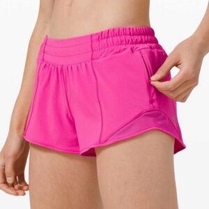 Sonic Pink Lululemon Hotty Hot Shorts 2.5”